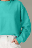 Round Neck Long Sleeve Sweatshirt - Trendsi - Flyclothing LLC
