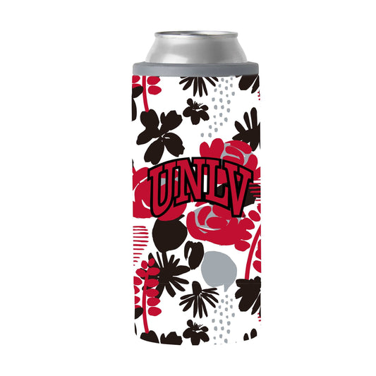 UNLV 12oz Floral Slim Can Coolie - Logo Brands - Flyclothing LLC