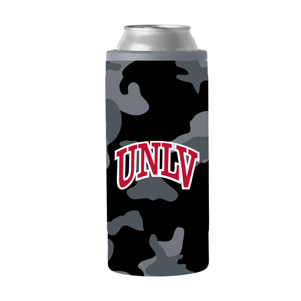UNLV Black Camo 12oz Slim Can Coolie - Logo Brands - Flyclothing LLC