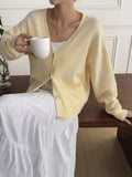 V-Neck Button-Down Cardigan - Trendsi - Flyclothing LLC