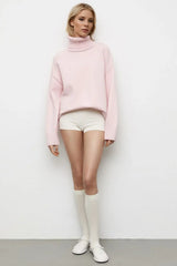 Basic Bae Turtleneck Dropped Shoulder Long Sleeve Sweater - ShopBasicbae - Flyclothing LLC