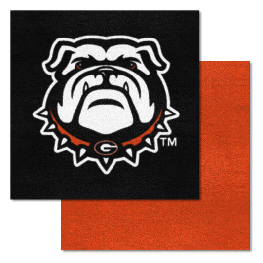 Georgia Bulldogs Team Carpet Tiles - 45 Sq Ft. - Georgia