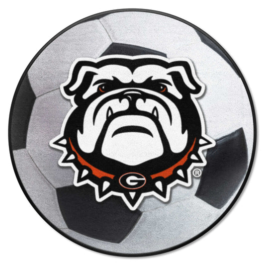 Georgia Bulldogs Soccer Ball Rug - 27in. Diameter - Georgia