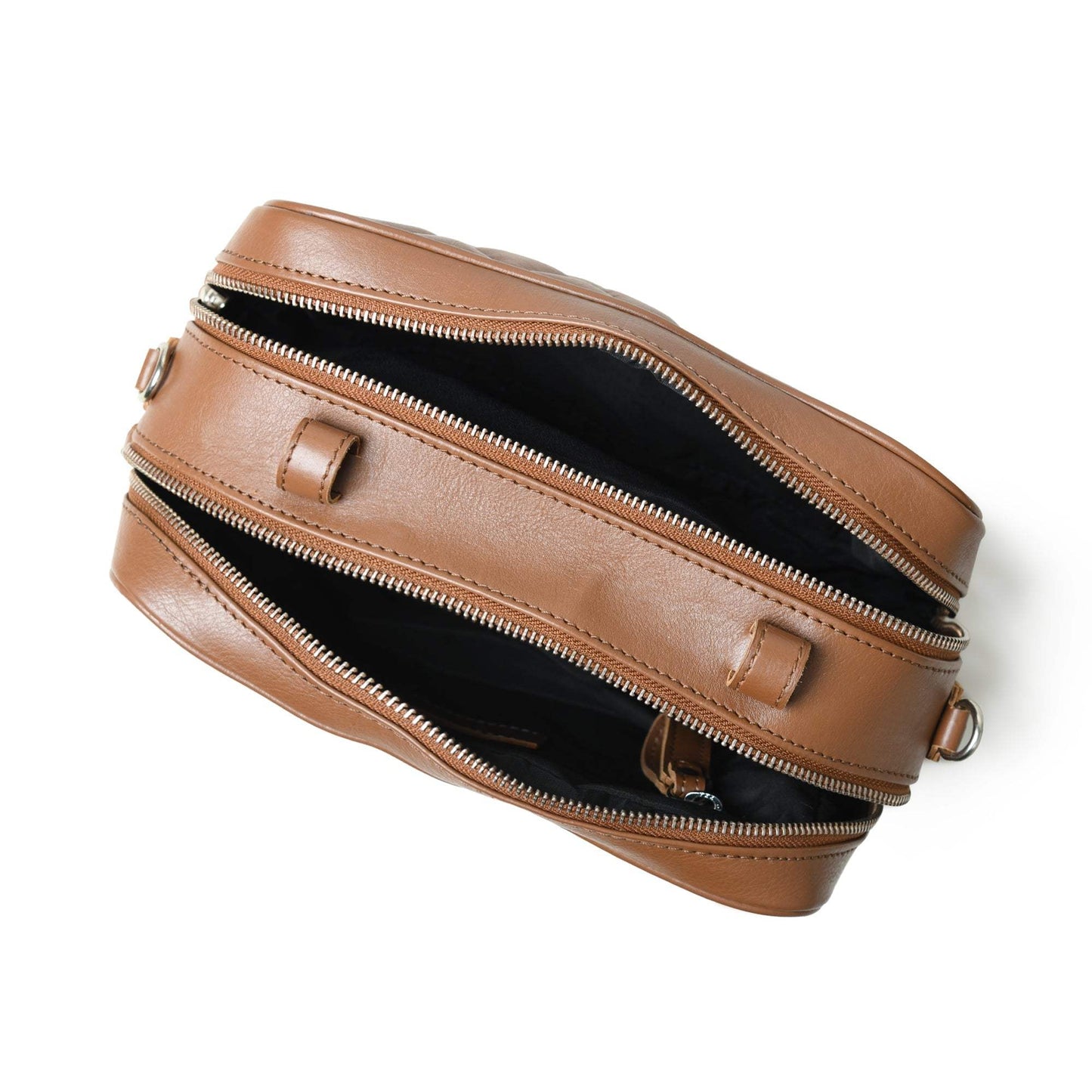 Mini Quilted Crossbody Bag, Rich Brown - Classy Leather Bags - Flyclothing LLC