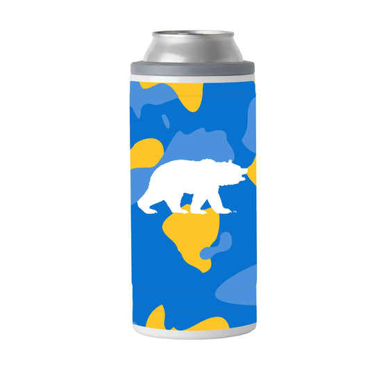 UCLA 12oz Camo Swagger Slim Can Coolie - Logo Brands - Flyclothing LLC