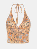 Printed Halter Neck Cami - Trendsi