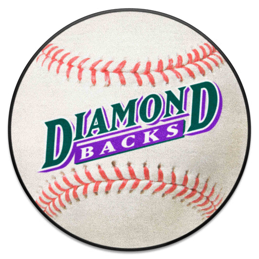 Arizona Diamondbacks Baseball Rug - 27in. Diameter 1998 Retro Logo - Arizona Diamondbacks