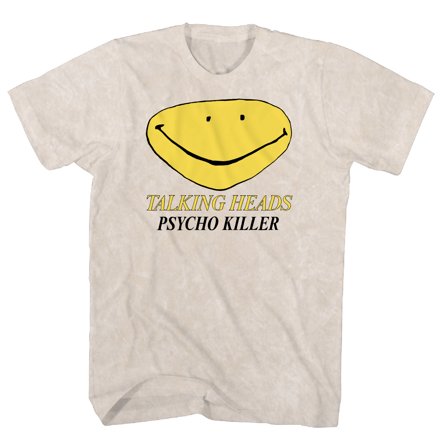TALKING HEADS PSYCHO KILLER TAN MINERAL WASH TEE