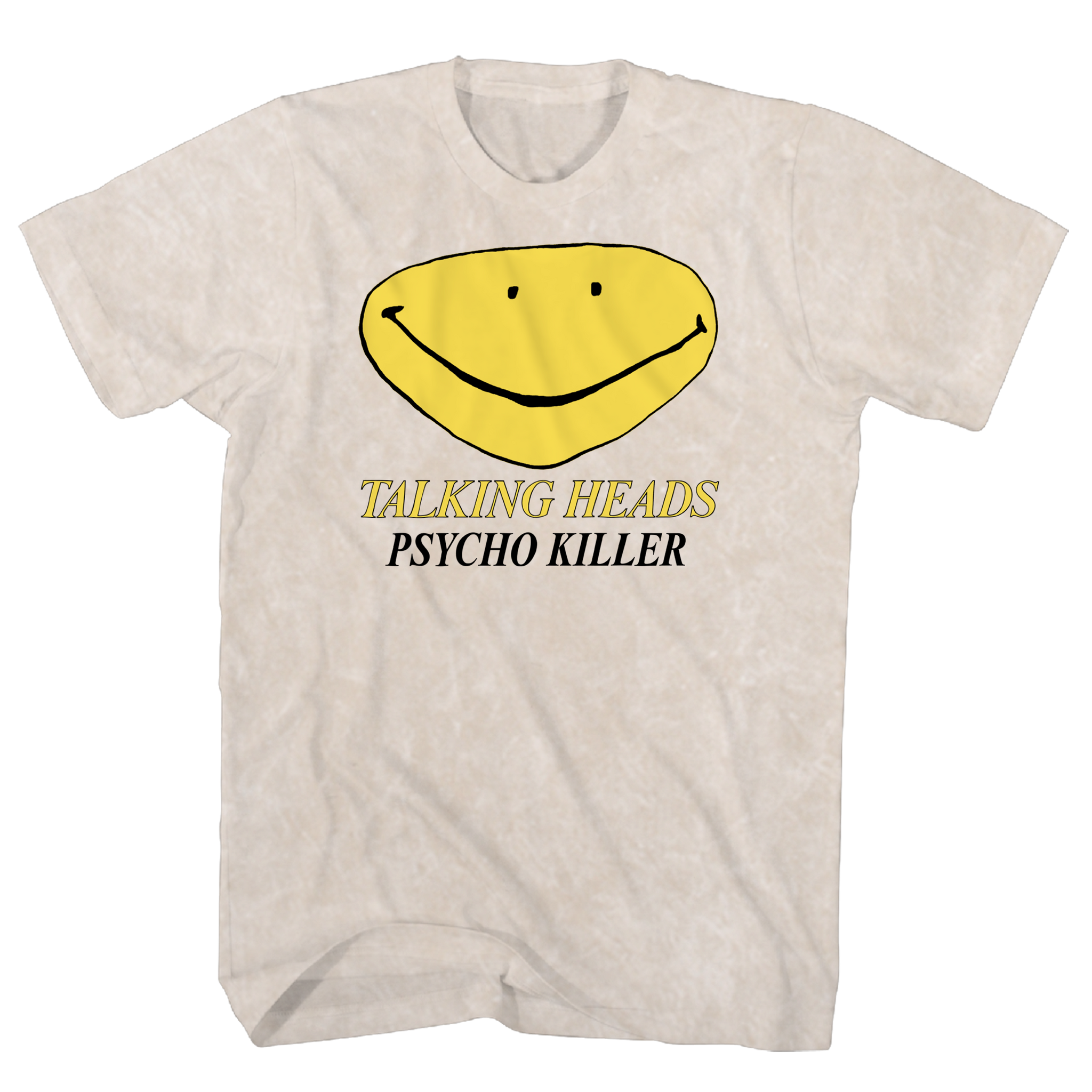 TALKING HEADS PSYCHO KILLER TAN MINERAL WASH TEE