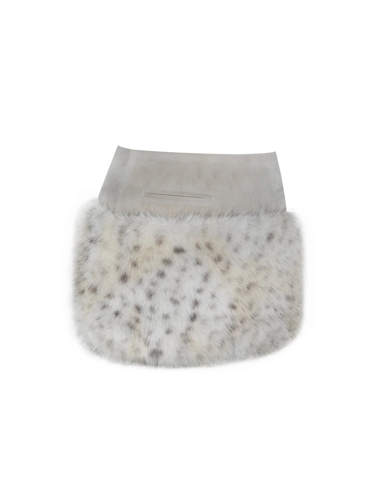 Sariah Tan Suede Cheetah Low-Waisted Micro Skirt - Miss Circle - Flyclothing LLC