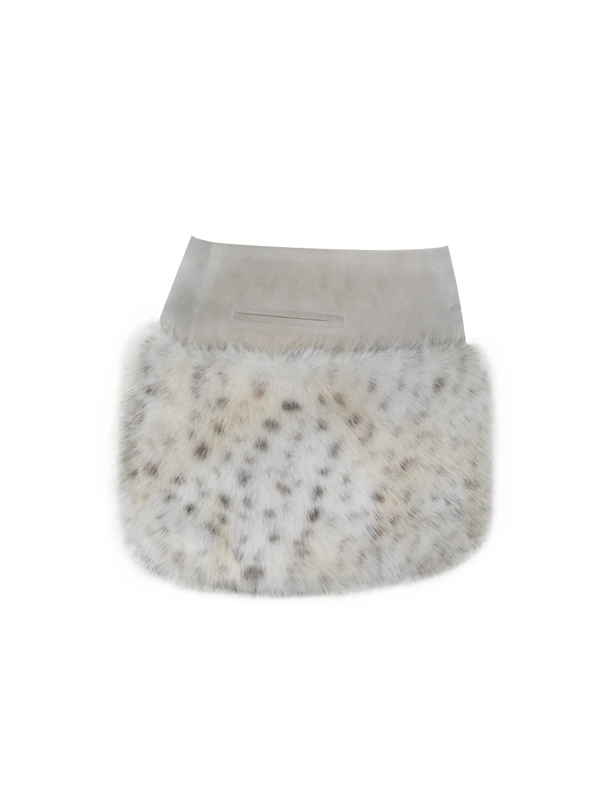 Sariah Tan Suede Cheetah Low-Waisted Micro Skirt - Miss Circle - Flyclothing LLC