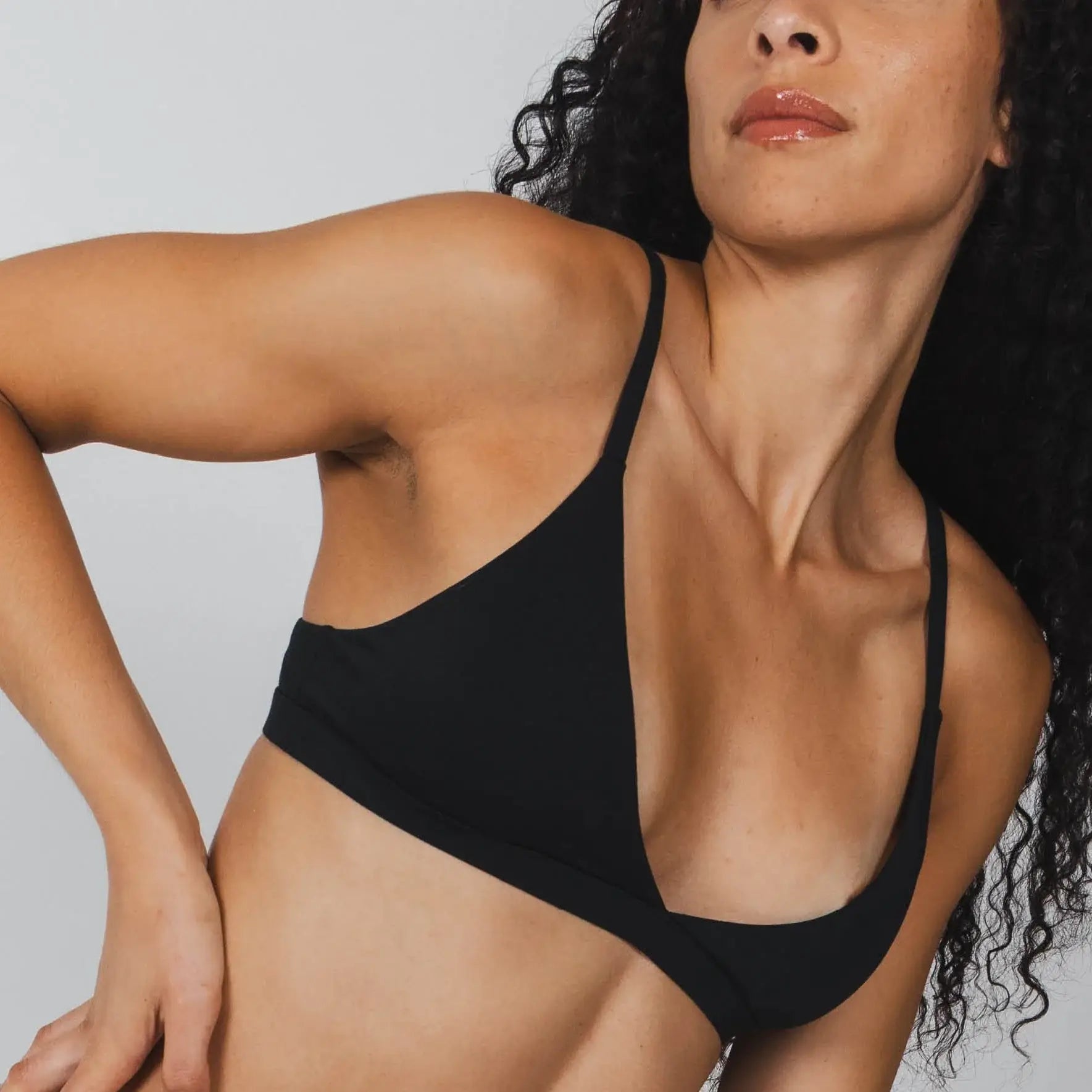 The Threat Level Midnight | Black Boob Hammock™ Triangle Bralette - Shinesty - Flyclothing LLC