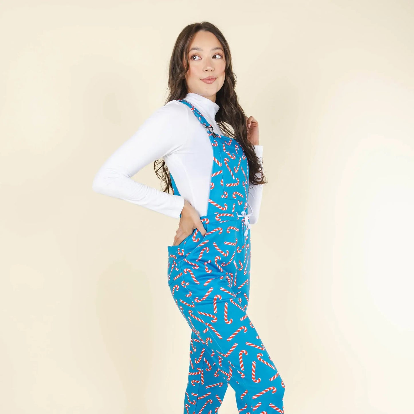 The Very Merry | Candy Cane Women's Pajamaralls® - Shinesty - Flyclothing LLC