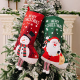 Printed Christmas Stocking Hanging Widget - Trendsi