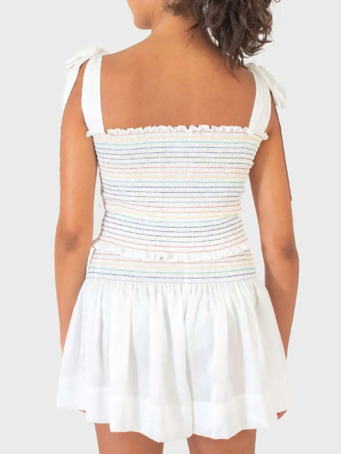 Smocked Tie Shoulder Cami and Shorts Set - Trendsi - Flyclothing LLC