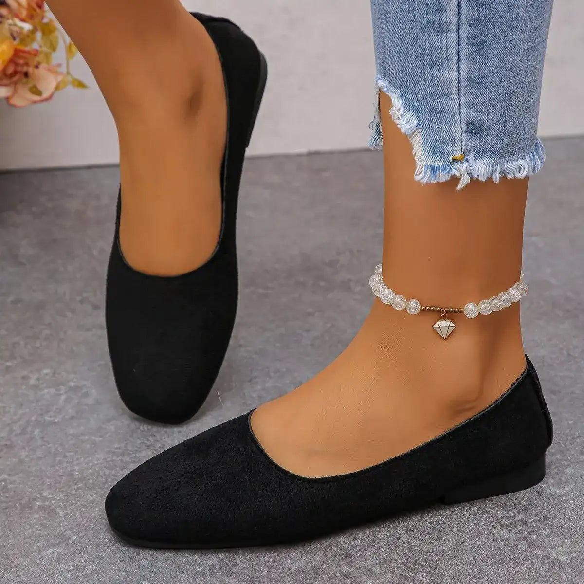 Round Toe Slip-Ons - Trendsi - Flyclothing LLC