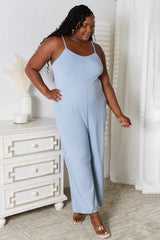 Basic Bae Full Size Spaghetti Strap V-Neck Jumpsuit - ShopBasicbae - Flyclothing LLC