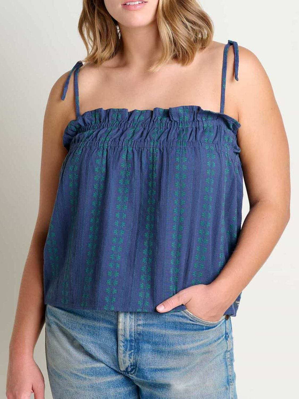 Frill Square Neck Cami - Trendsi - Flyclothing LLC