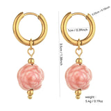 Lustrous Heart-Shaped Stainless Steel Earrings For Women - My Store - Flyclothing LLC