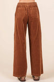 Mittoshop Corduroy Back Elastic Waist Pants - Trendsi - Flyclothing LLC