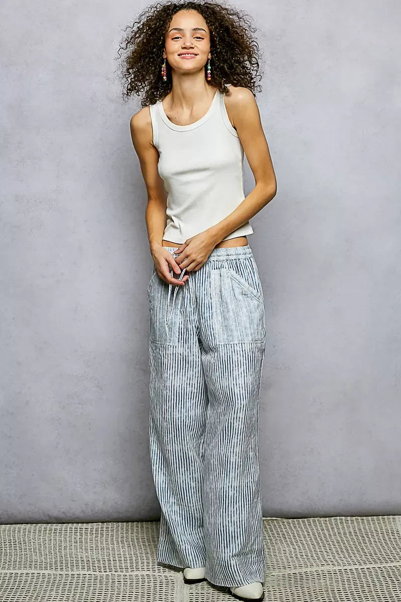 POL Round Neck Ribbed Tank - Trendsi - Flyclothing LLC