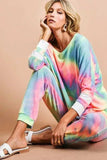 BiBi Tie Dye French Terry Casual Pants - Trendsi - Flyclothing LLC