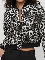 Pocketed Snap Down Baseball Collar Jacket - Trendsi - Flyclothing LLC