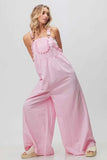 BiBi Lace Edge Detail Wide Leg Overall - Trendsi - Flyclothing LLC