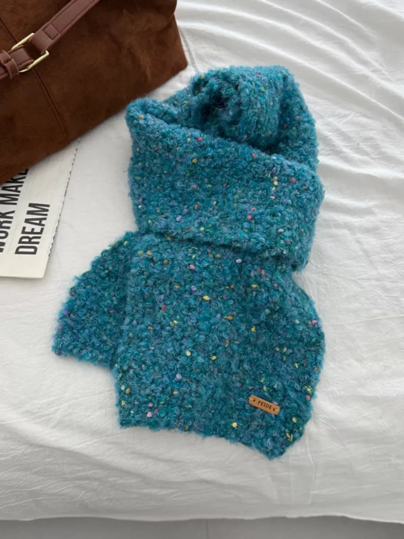 Cozy Knitted Multicolor Speckled Scarf - Trendsi - Flyclothing LLC