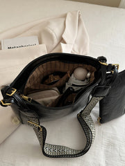 PU Leather Adjustable Strap Crossbody Bag with Pouch - Trendsi