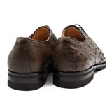 23-538-BRN ANDREA Ostrich Quill Lace Up, Brown - Zelli Italia - Flyclothing LLC