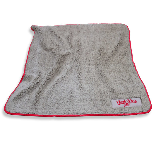 University of Utah Charcoal Frosty Fleece Domestic f/ Primary WDMK - Logo Brands - Flyclothing LLC