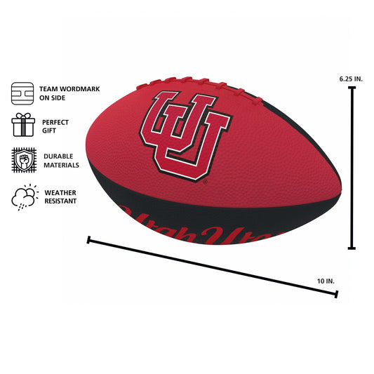 Utah Pinwheel Junior Size Rubber Football - Logo Brands - Flyclothing LLC