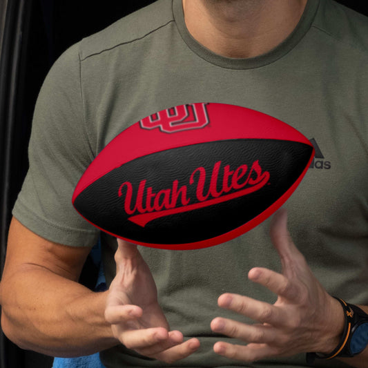 Utah Pinwheel Junior Size Rubber Football - Logo Brands - Flyclothing LLC