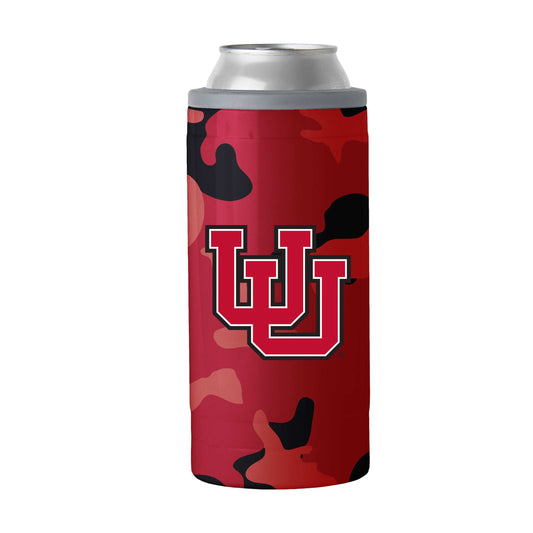 Utah Camo Swagger 12oz Slim Can Coolie - Logo Brands - Flyclothing LLC