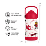 Utah 12oz Mascot SS Kids Bottle