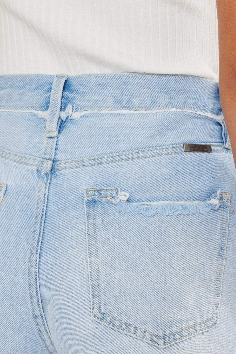 Kancan Distressed Button Fly Denim Shorts - Trendsi - Flyclothing LLC
