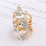 18K Gold-Plated Multi-Layered Ring - Trendsi - Flyclothing LLC