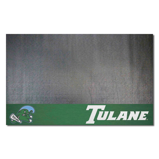 Tulane Green Wave Vinyl Grill Mat - 26in. x 42in. - Tulane