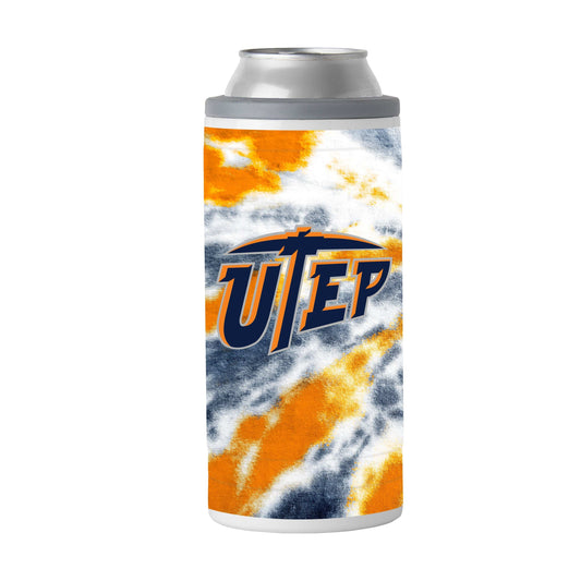 UTEP 12oz Tie Dye Slim Can Coolie - Logo Brands - Flyclothing LLC