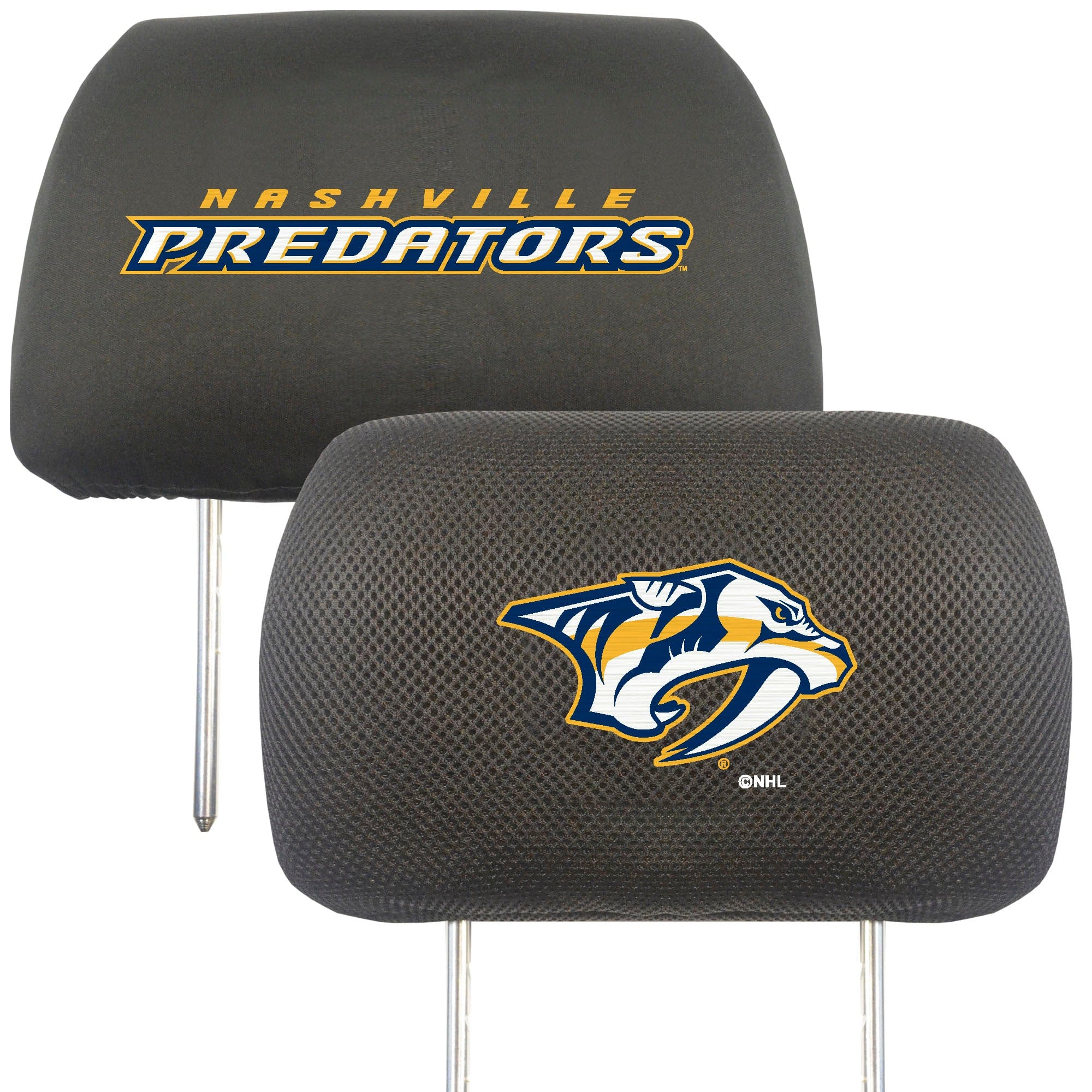 Nashville Predators Embroidered Head Rest Cover Set - 2 Pieces - Nashville Predators