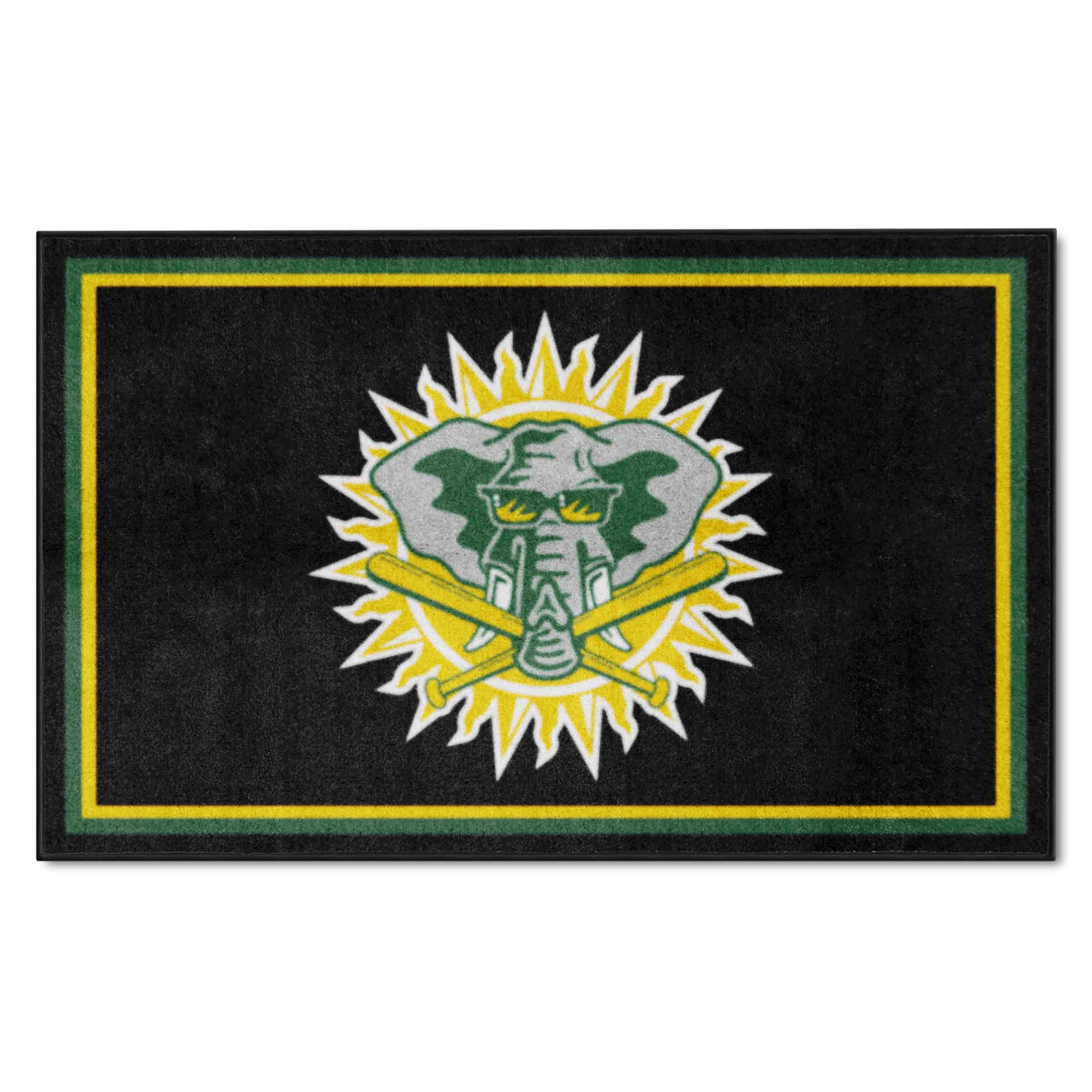 Oakland Athletics 4ft. x 6ft. Plush Area Rug2000 - Oakland Athletics
