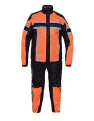 Unik International Mens REVOLUTION GEAR Hi-Viz nylon rainsuit