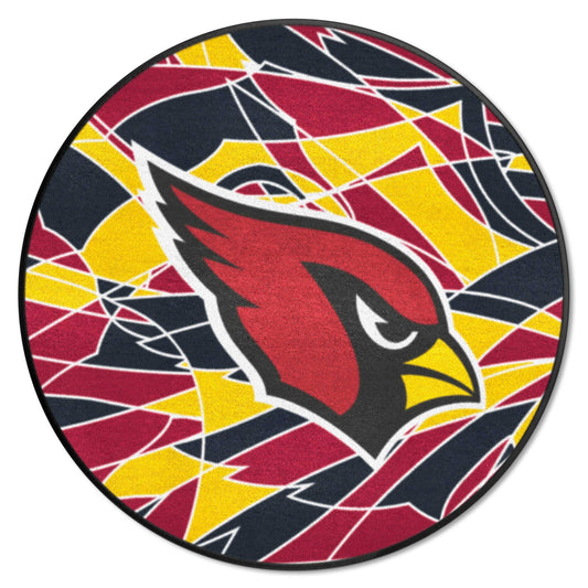 Arizona Cardinals Roundel Rug - 27in. Diameter XFIT Design - Arizona Cardinals