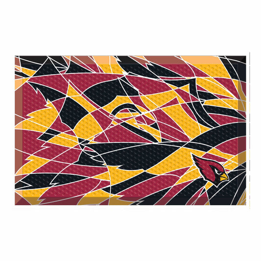 Arizona Cardinals Rubber Scraper Door Mat XFIT Design - Arizona Cardinals