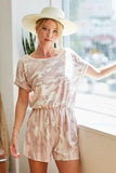 BiBi Camo Print French Terry Romper with Side Pockets - Trendsi