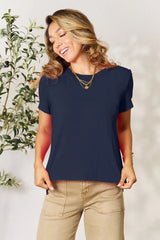 Basic Bae Full Size Round Neck Short Sleeve T-Shirt - ShopBasicbae - Flyclothing LLC