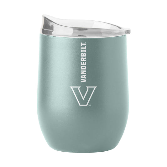 Vanderbilt 16oz Vertical Powder Coat Curved Beverage - Logo Brands - Flyclothing LLC