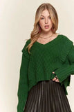 ADORA Ruffle Detail Adorable Sweater - Trendsi - Flyclothing LLC