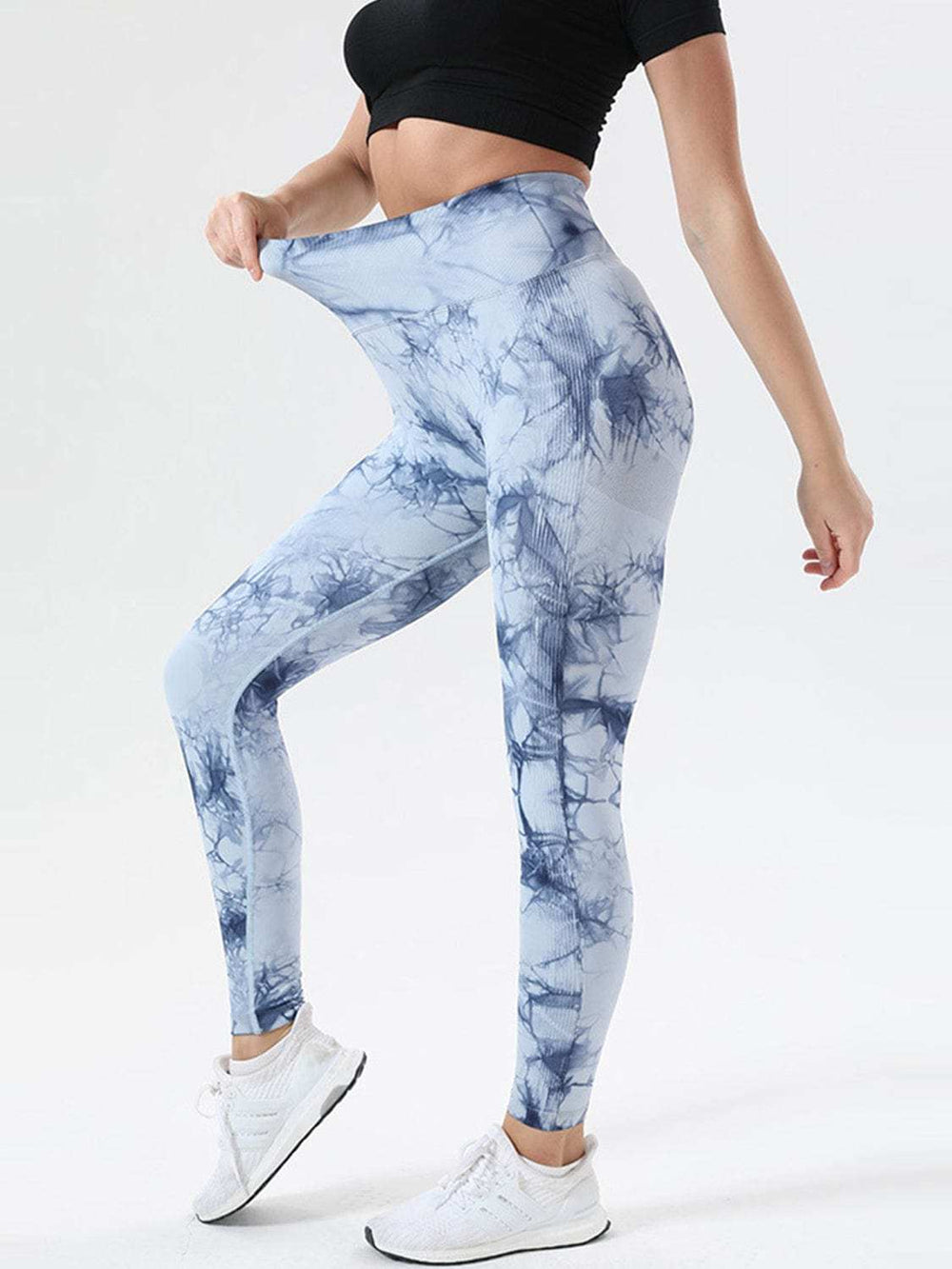 Tie-Dye High Waist Active Leggings - Trendsi - Flyclothing LLC